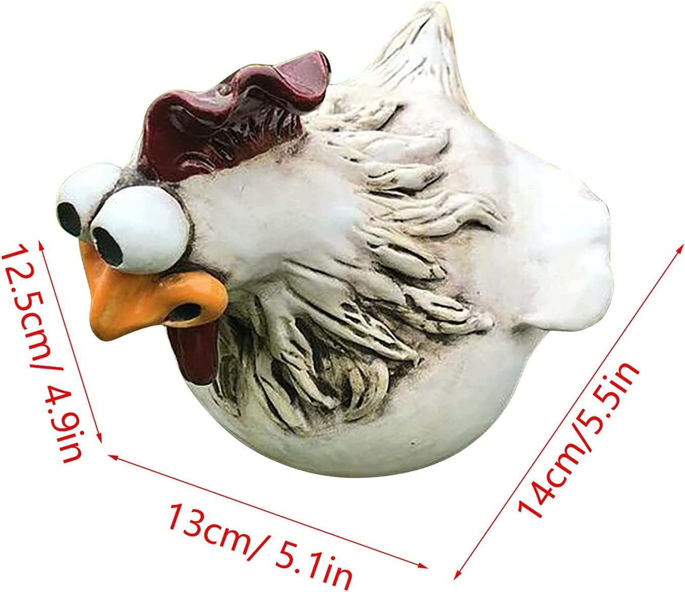 Gartendeko Huhn Gartenstecker, Hühner Deko Garten, Outdoor Garten Gartendeko Hinterhof Rasen Pfähle Huhn Gartenstecker Henne Hahn Henne Vogel Seitensitz Indoor (3 Stück)