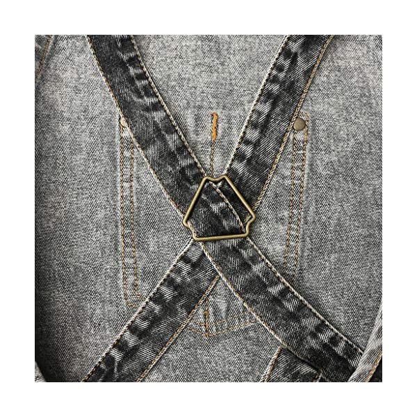 Jeanerlor - Denim-Schürzen mit Taschen für Damen und Herren, Haarstylistin, Kreuzgurte & verstellbar S bis XXXL – Bild 8