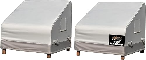 Miniatura 11 de GORILLA GRIP Funda impermeable grande para sofá de patio al aire libre, 58 pulgadas, juegos de fundas ajustables para muebles para invierno,