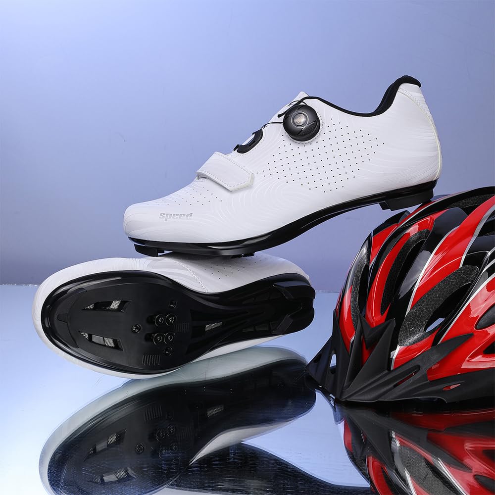 Scarpe Ciclismo Strada Uomo Donna Scarpe da Bici da Strada Extreme compatibili con Pedale SPD-SL e Installazione Compatibile SPD/Look KEO Cleats