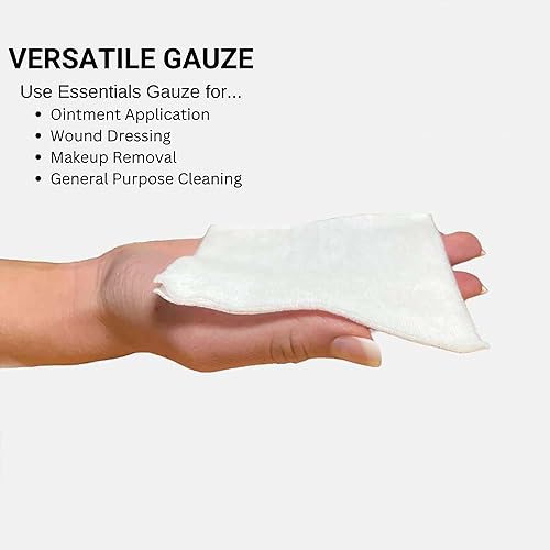 Miniatura 4 de AMD-Ritmed Esponjas no tejidas, no estériles, esponjas de gasa, para limpieza, preparación y aderezo, altamente absorbentes y con menos pelusa, 4 x