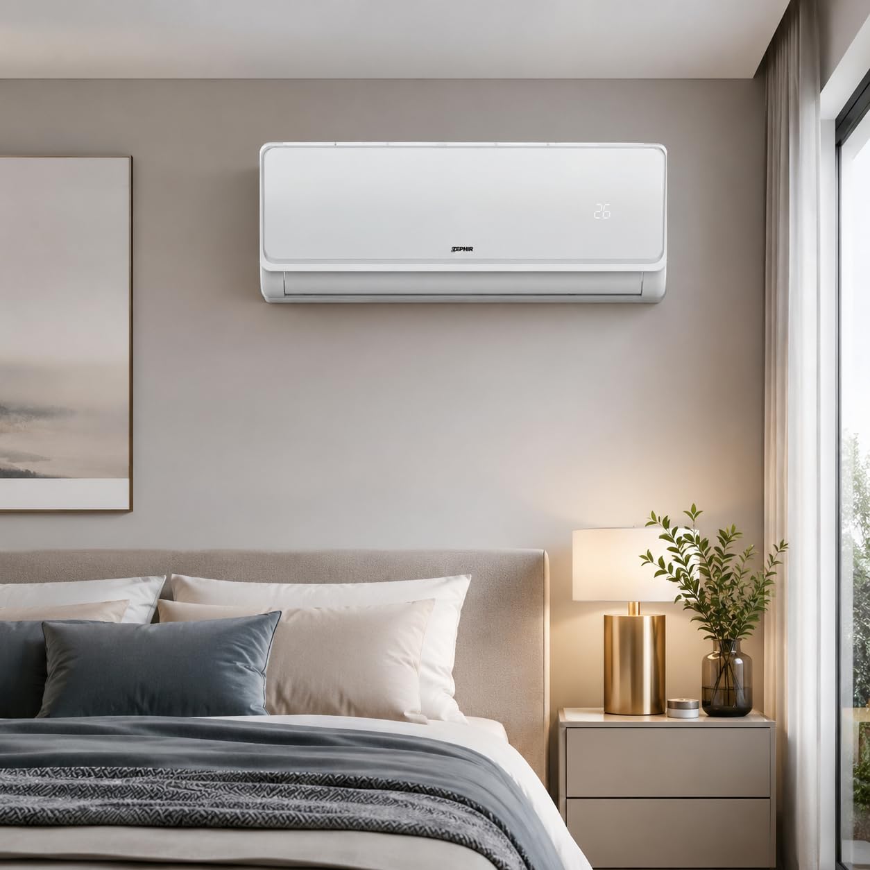Condizionatore Monosplit Inverter ZAB 9000 MY26, 9000 BTU, Classe A++/A+, Gas R32, con Deumidificazione e Telecomando