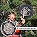 NFNSIG Shaman Drum with Wood Drum Stick 10inch Instrumental Shaman Alchemy Moon Drum, Sound Healer Shaman Drum for Spiritual Music, Reflection(#1)