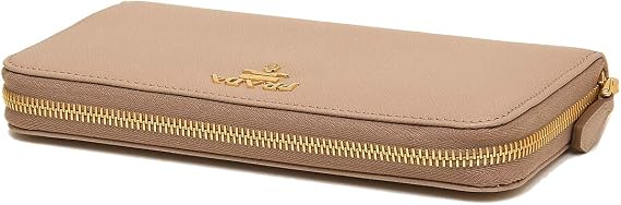 Prada 1ML506 QWA Women's Long Wallet with Round Zipper, 6 CIPRIA F0236, 1 piece