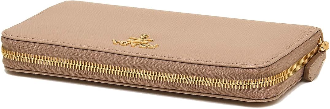 Prada 1ML506 QWA Women's Long Wallet with Round Zipper, 6 CIPRIA F0236, 1 piece