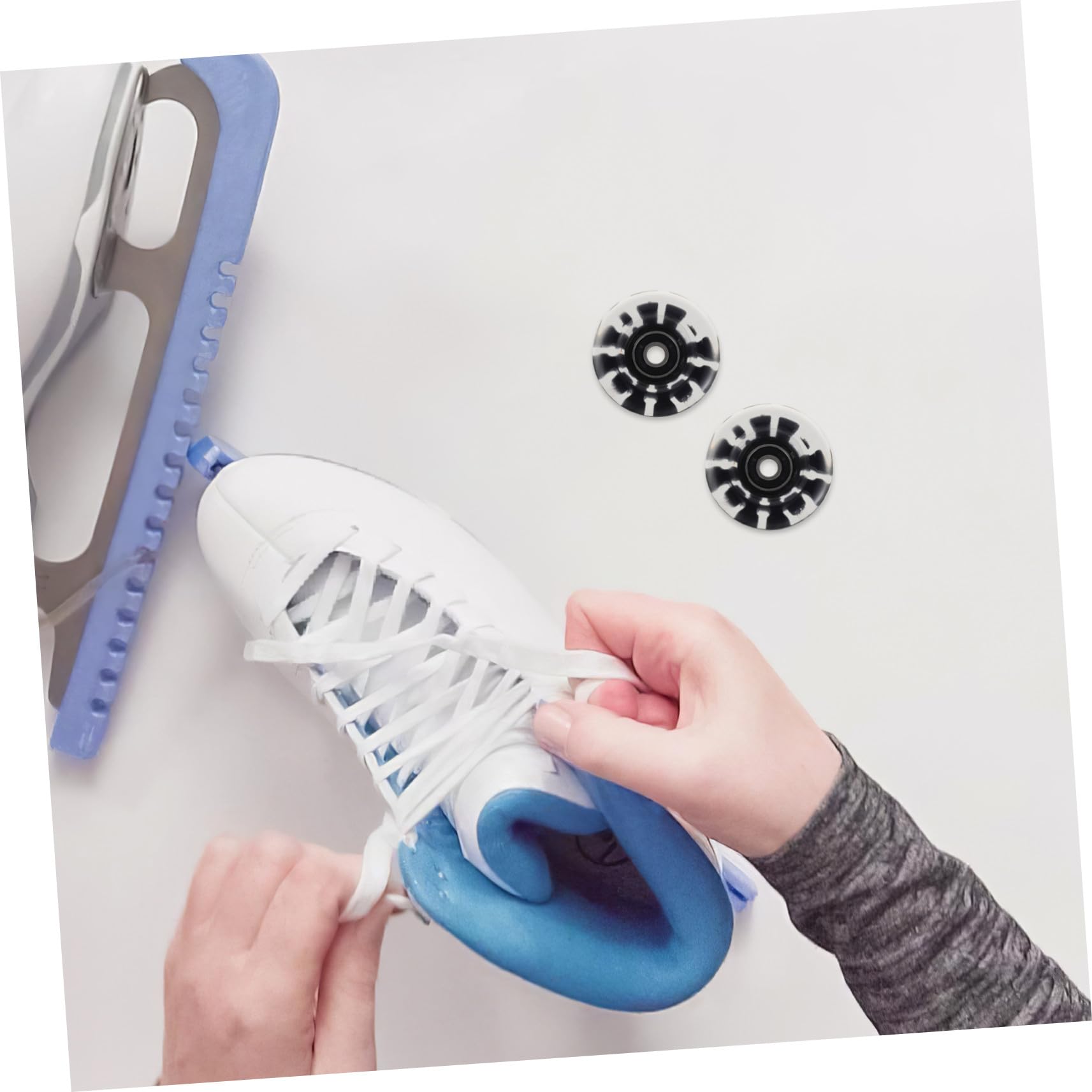 Mikinona 8 Ruedas De Patines Brillantes Ruedas De Patines Iluminadas Accesorios Iluminados Rodamientos De