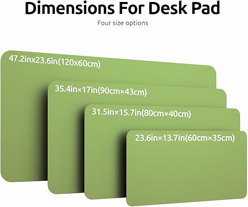 Miniatura 17 de YSAGi Protector de escritorio de cuero, tapete de oficina, alfombrilla grande para mouse, antideslizante, de piel sintética, almohadilla