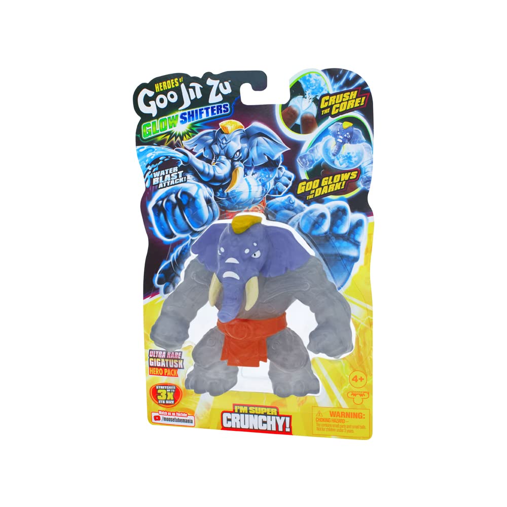 BANDAI - Heroes of Goo JIT Zu - Action Figure Toy, Glow Shifter Gigatusk, Multicolor CO42506, Multicoloured, 1