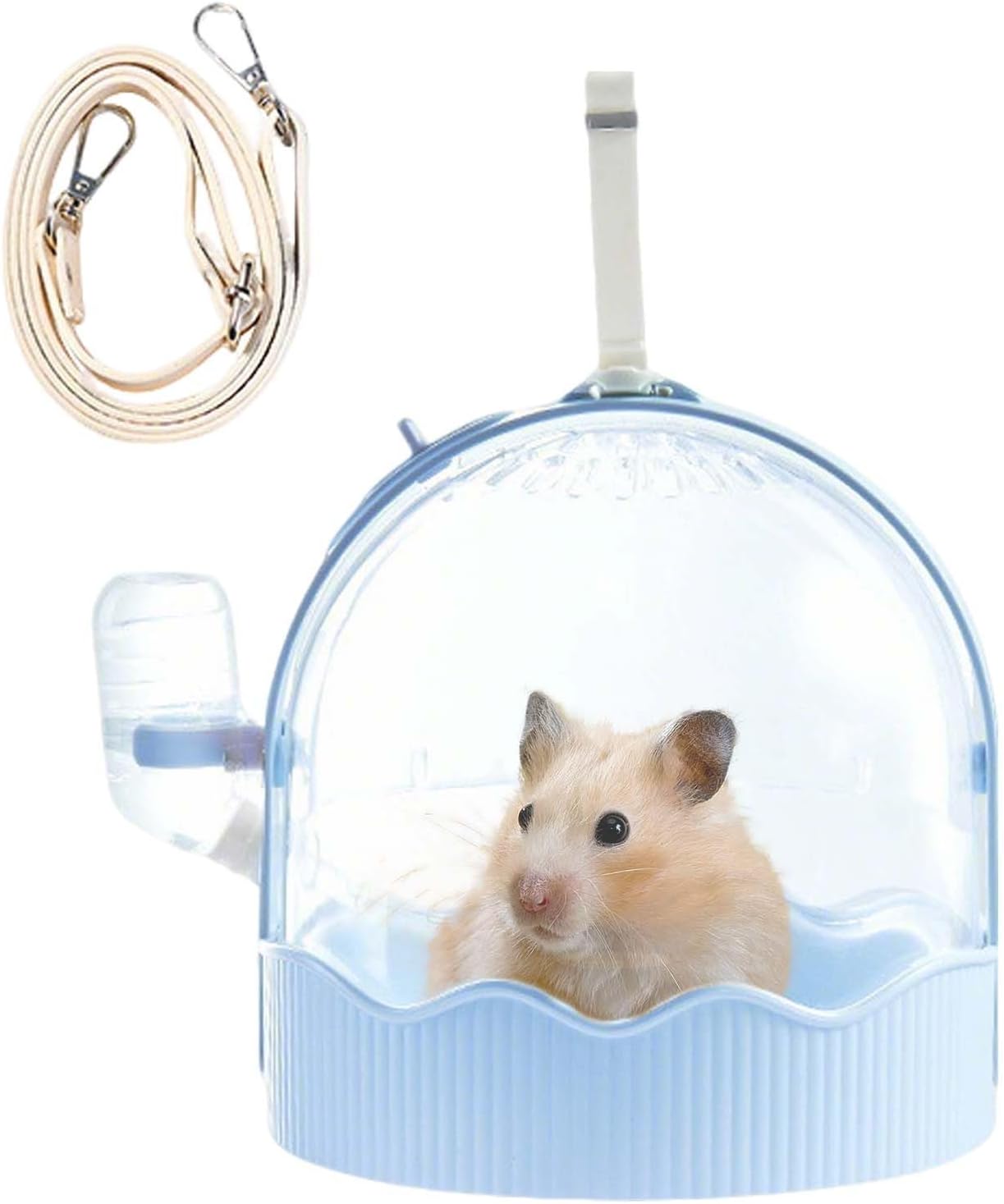 Gabbia Da Viaggio Per Criceti | Gabbia per Animali Domestici con Regolabile per Spalla – Zaino per Trasporto Animali Domestici per Gioco Passeggiate Esterno Giardino Cortile Fattoria Casa Interno Camp