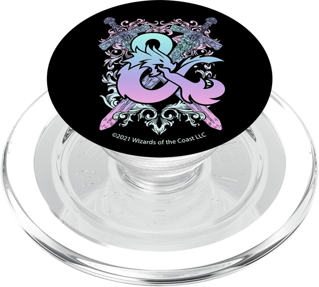 Dungeons & Dragons Pastel Gradient Ampersand Logo PopSockets MagSafe PopGrip for iPhone