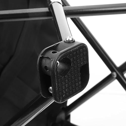 Miniatura 6 de POPETPOP Portable Folding Camping Chair Small Outdoor Foldable Fishing Stool with Oxford Cloth Carry Bag for Hiking Beach Garden Recreation