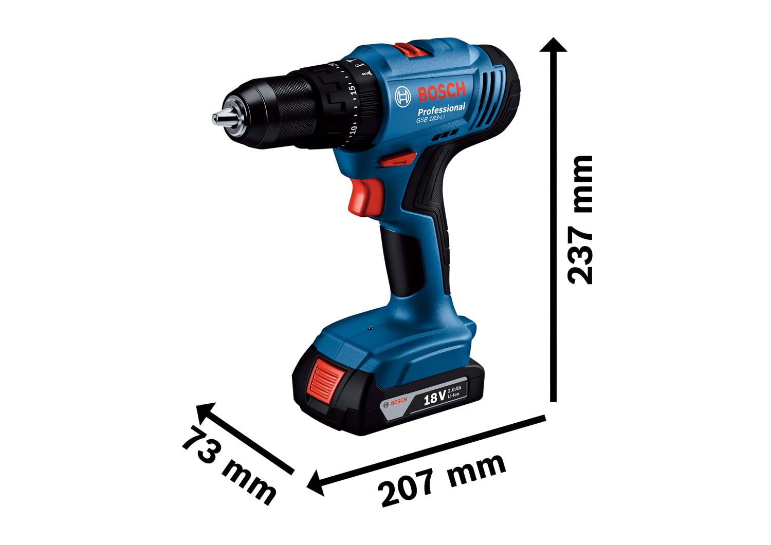 Bosch GSB 183-LI Professional Akülü darbeli matkap/Vidalama Makineleri