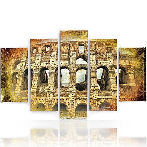 Tableau mural marron grand format Colisée | Solution déco Feeby Frames 100x70 cm