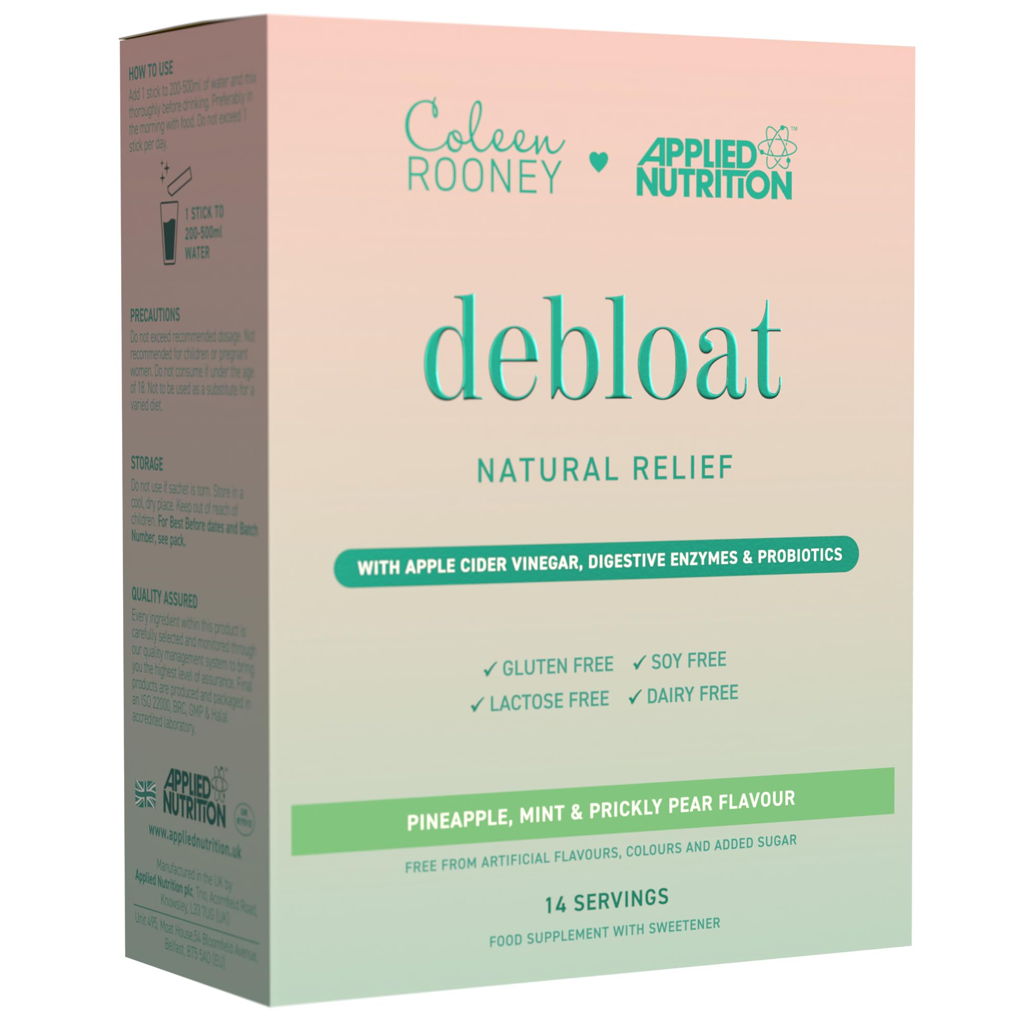 Applied Nutrition Coleen Rooney Debloat Sachets, One Colour, Women
