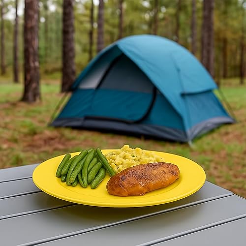 Vista 50 de Reston Lloyd Juego de platos de ensalada de melamina de 6 piezas, gris