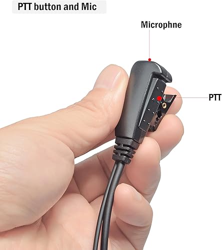 Miniatura 3 de HYSHIKRA Auriculares de tubo acústico encubierto, PTT Walkie-Talkie auricular con silicona Earmold para Motorola MTH600 MTH650 MTH800 MTH850 MTH850