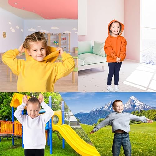 Jiahong Kids Fashion Sweatshirts Soft Brushed Fleece Pullover Hoodie Casual Hooded Sweatshirts For Boys And Girls(Black, S) #TOP4