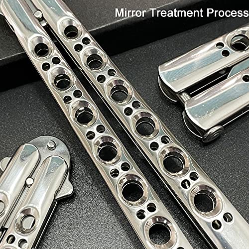 MSgumiho Folding Stainless Steel Flip Tool Rivet Connection Ultra-Smooth and Durable Flipping Suitable for Beginners