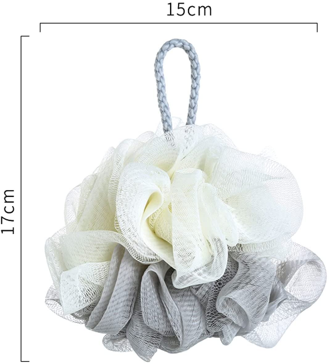 Czysta skóra Loofah Gąbka do kąpieli, wygodna i miękka, siatkowa pufa Gąbka Złuszczająca gąbka pod prysznic, odpowiednia dla całej rodziny 2 szt. Zielony (brązowy)