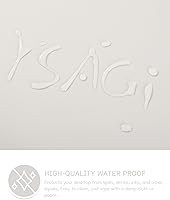 Vista 4 de YSAGi Alfombrilla de Escritorio de Cuero Antideslizante, Alfombrilla de Teclado para Escritorio de Computadora Portátil Impermeable, Protector