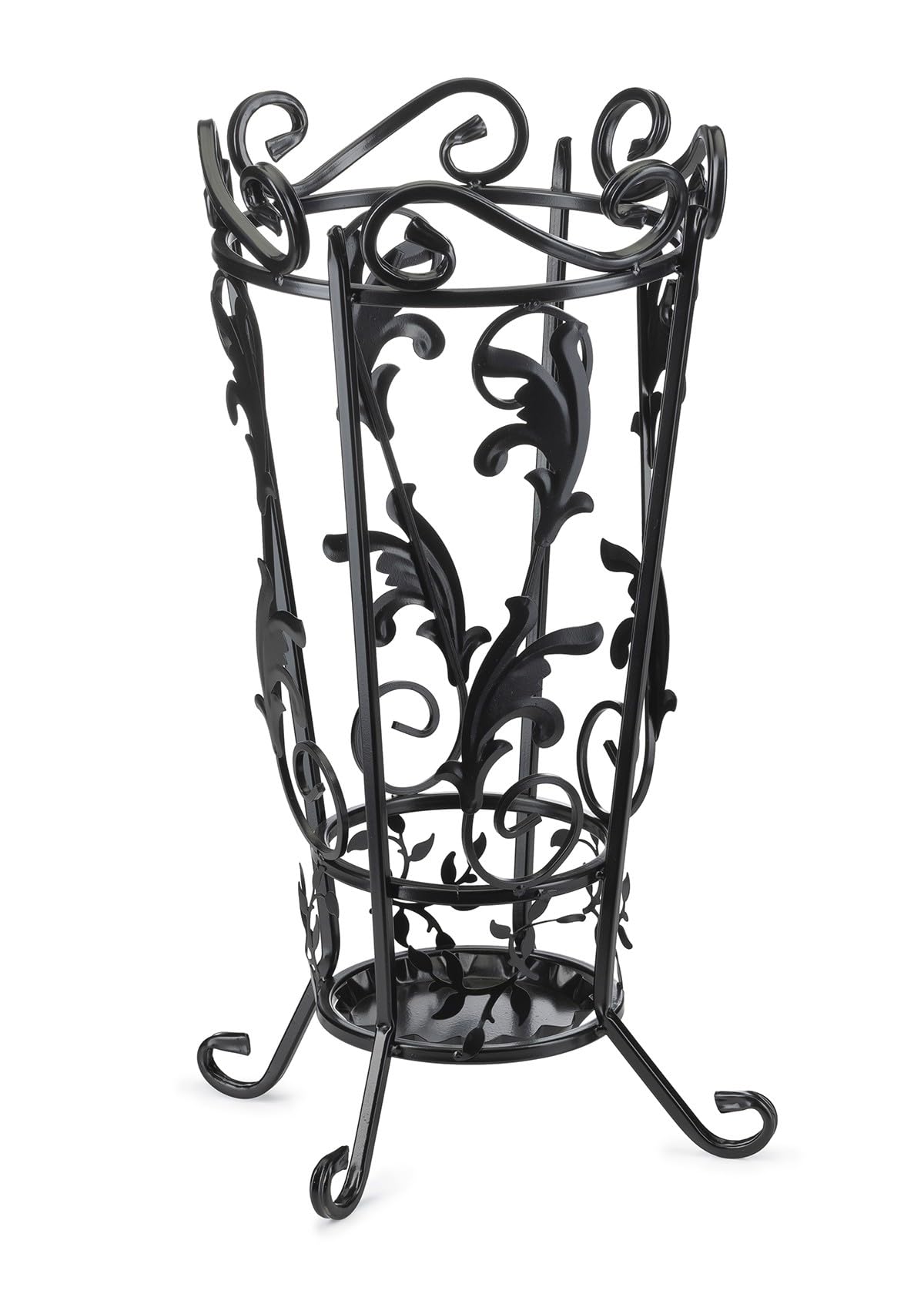 Vintage Schirmständer Regenschirm aus Metall | Regenschirmständer Schwarz 63x32cm | Regenschirm Ständer zur Dekoration von Büro Flur oder Eingangsbereich
