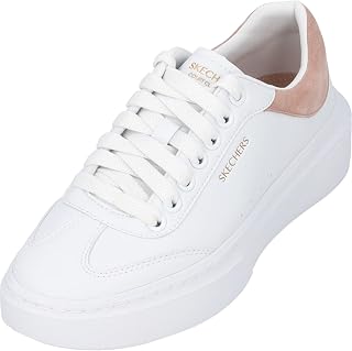 Skechers Cordova Women's Classic Best Behavior Sneaker 39 EU White Duraleather Pink…