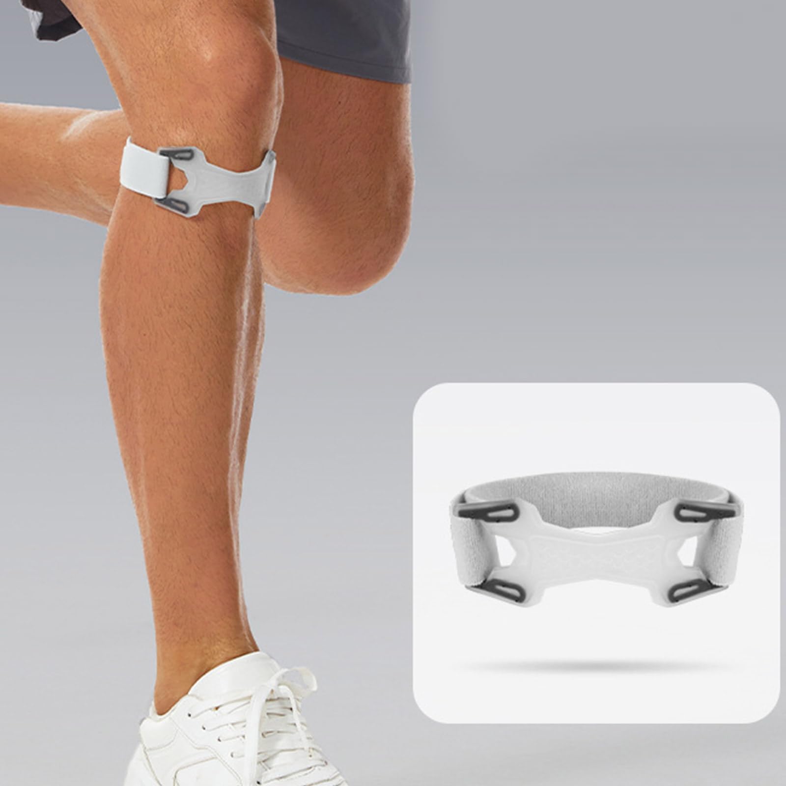 Sangle de tendon rotulienne en silicone flexible pour course à pied et basket-ball