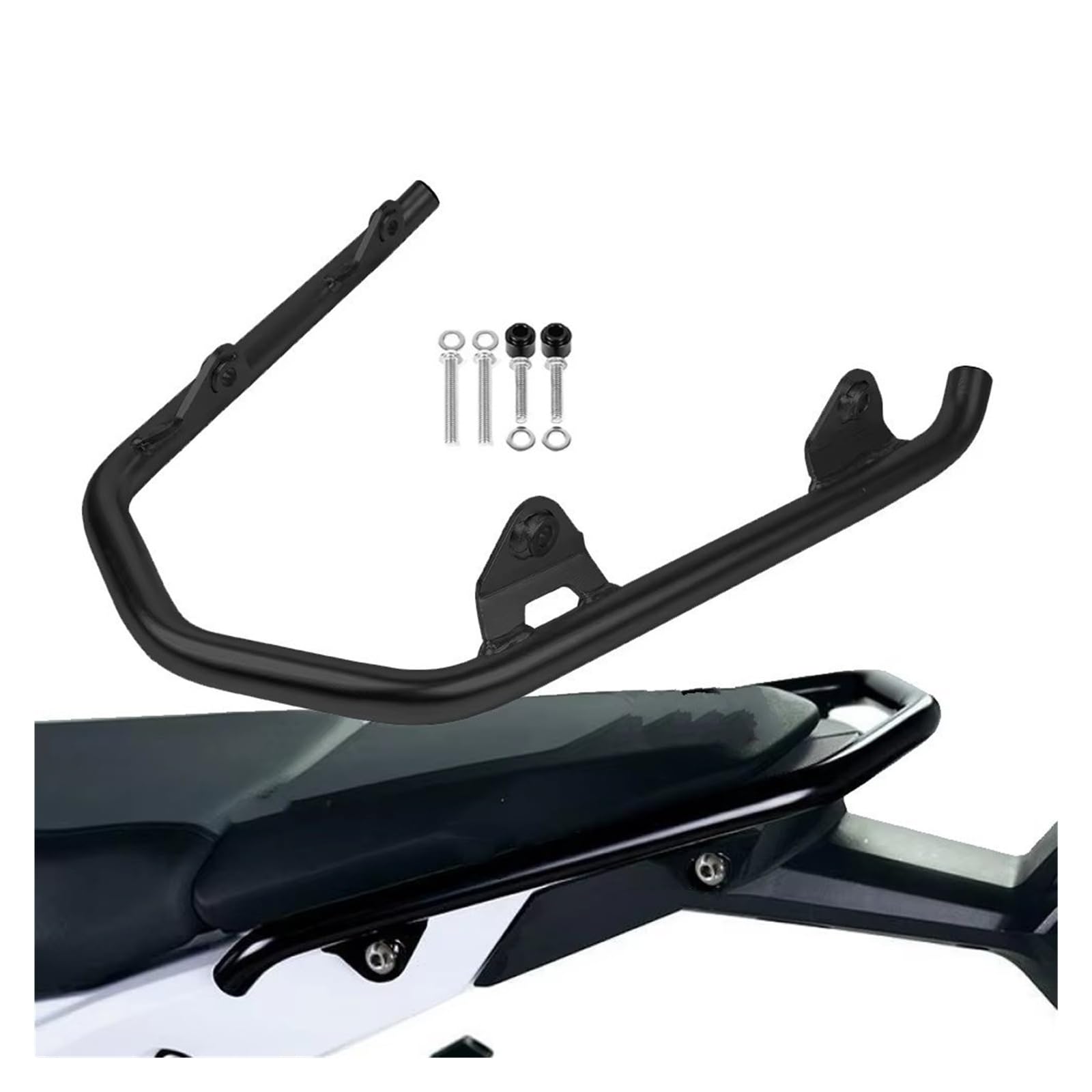 Supporto Portapacchi Posteriore Moto Per BMW Per R1300GS Per R 1300 GS Per GS1300 Moto Maniglia In Acciaio Inossidabile Grab Bar Bisaccia Staffa Per Bagagli Coda Cremagliera(Black)