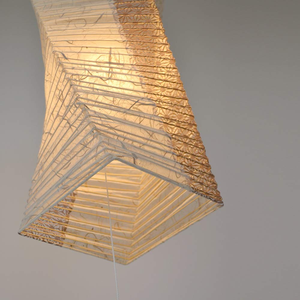 和風照明 和紙照明 彩光 1灯ペンダントライト SPN1-1004 twist 電球別売<黒雲龍×麻葉唐茶-> ブラウン 和風照明 和紙照明 彩光 1灯ペンダントライト SPN1-1004 twist 電球別売\u003c黒