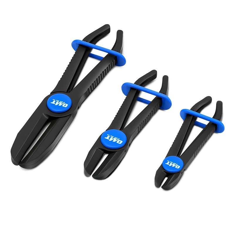 Kit de Alicates para Pinçar Mangueiras Orion Motor Tech com Haste Longa e Trava Deslizante, 3 Peças