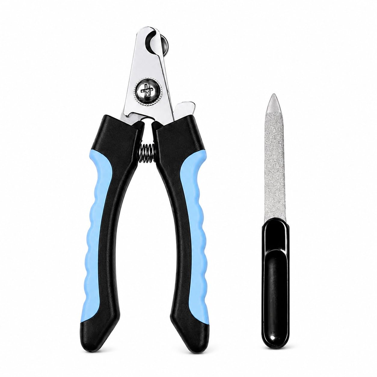 Professional Dog Nail Cutter Clipper Steel Safety Guard Blades for Small, Medium & Large Dogs, Puppies, Kittens Nail Cutter Claw Grooming Tool Set (Large, Multicolour)-image-42