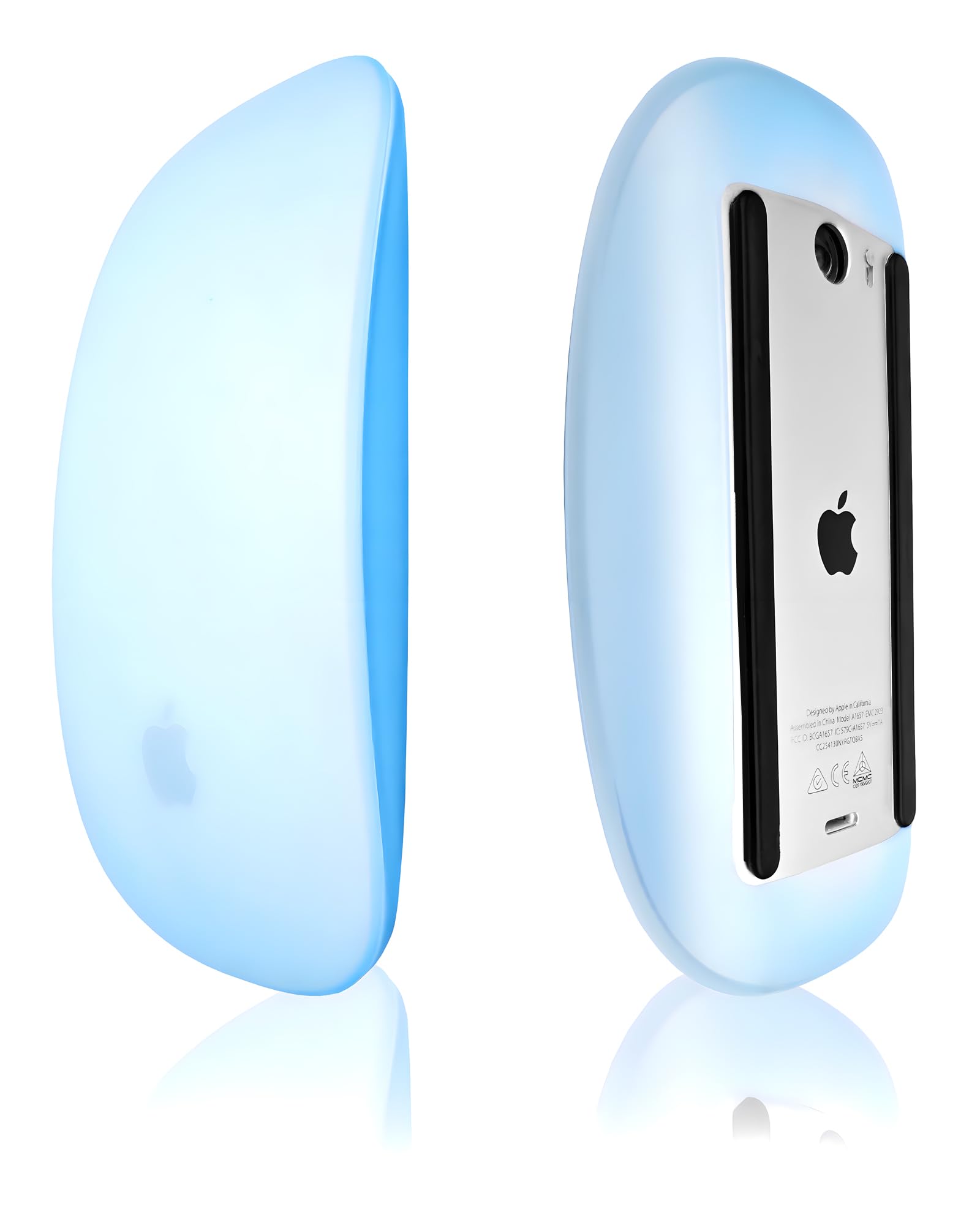 mouse silicone cover, for apple magic mouse 1&2, drop proof, dust proof, ultra thin case skin (blue)