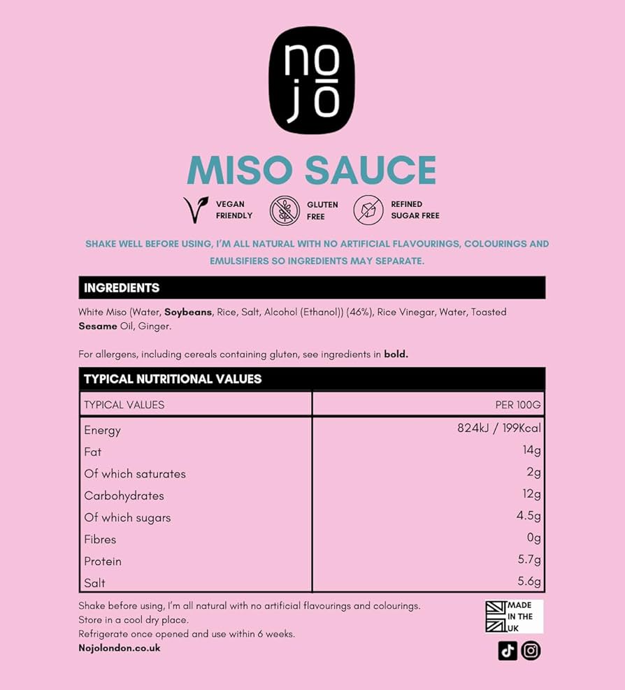 Amazon.com : White Miso Sauce, Delicious Sweet & Savoury Flavours