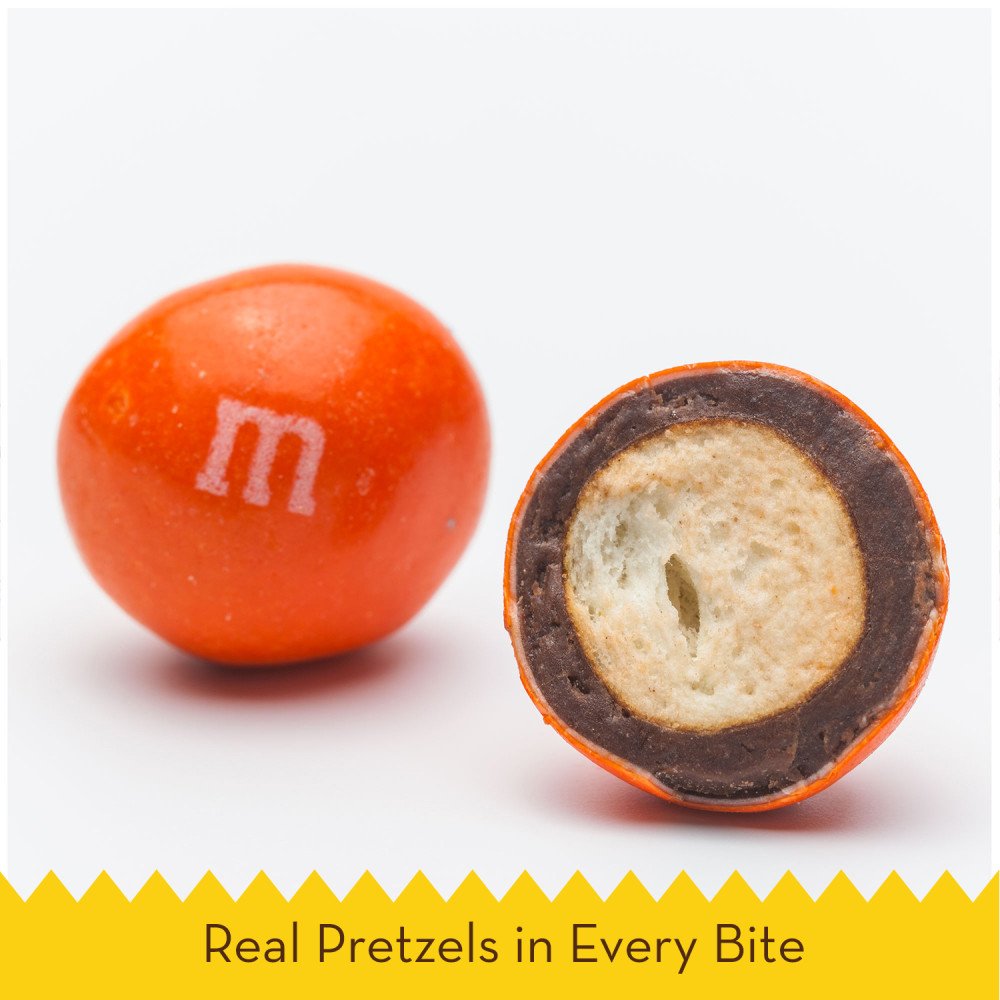M&M'S Pretzel Chocolate Candy Family Size 15.4-Ounce Bag (Pack of 8)