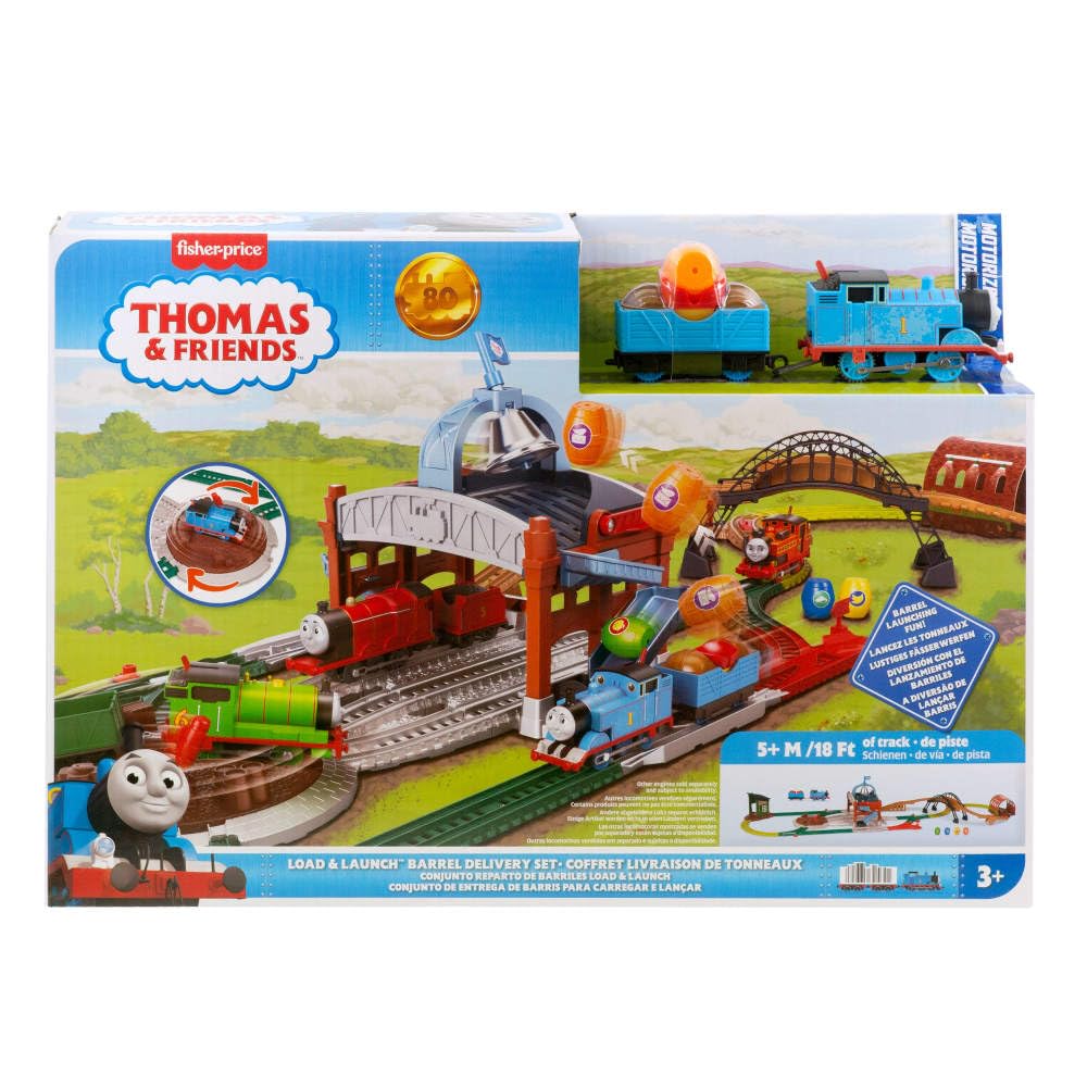 Thomas & Friends Pista giocattolo motorizzata. Consegna di barili! Per bambini a partire da 3 anni