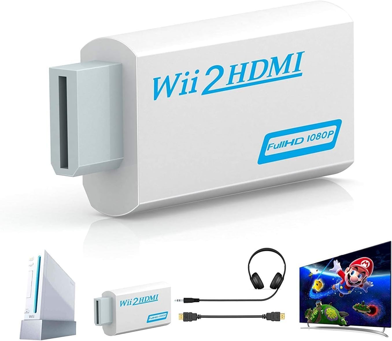 Amazon | BD&M Wii - HDMIアダプター Wii U対応 720P 1080P NTSC HDTV