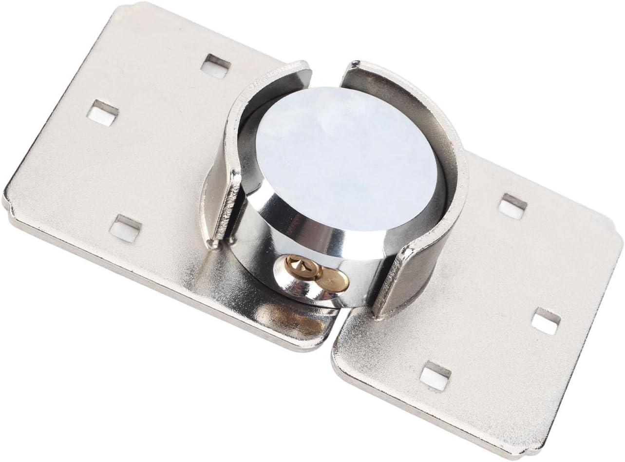 Heavy Duty Garage Shed Door Security Padlock Hasp Set with Keys 73mm Steel Shackle Lock and Hasp, Ideal for adding an extra layer of security to van, garages, shed doors, or any