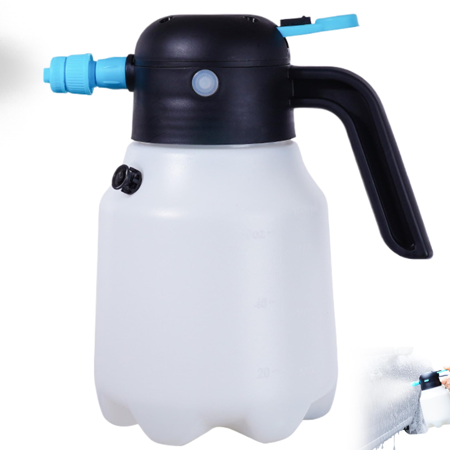 SHITOOMFESnow Foam Sprayer,Snow Foam Sprayer, 1.8L 3 Modes Electric Foam Sprayer, USB Rechargeable Snow Foam Sprayer, Automatic Spray Bottle