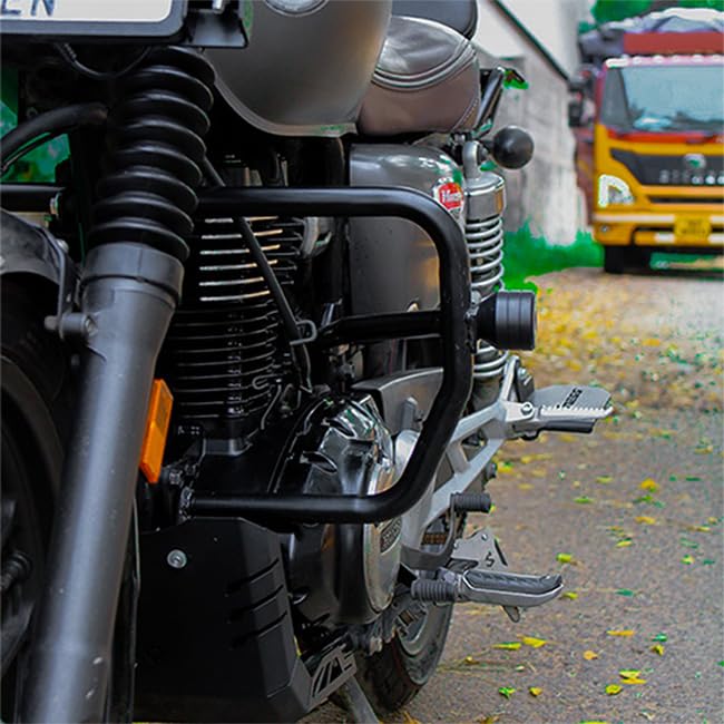 Image of Crash Guard Compatible with Honda CB350 / HNESS CB350 / RS CB350 with Frame Sliders (Tourer) (Pair of 1)