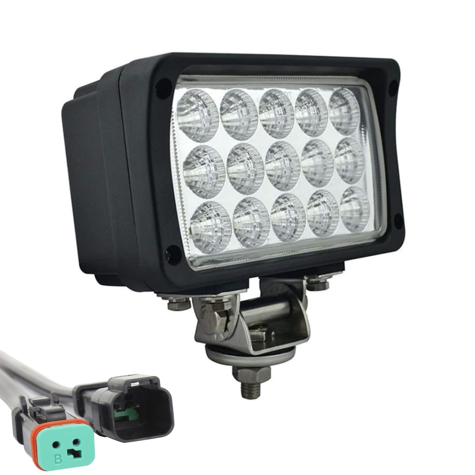 LED Driving Work Lamp, LED work light pod 12v Daylight IP68 6500K 5800LM for Flood Spot Beam SUV Truck ATV Boat