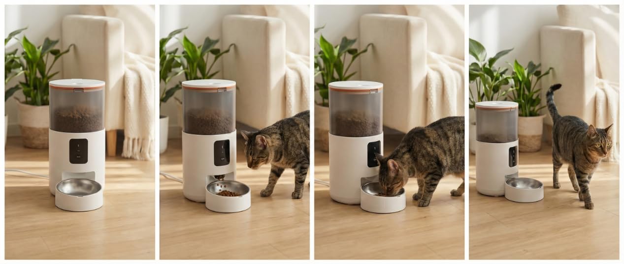 Distributeur Automatique de Nourriture pour Chat et Chien 3L - WiFi