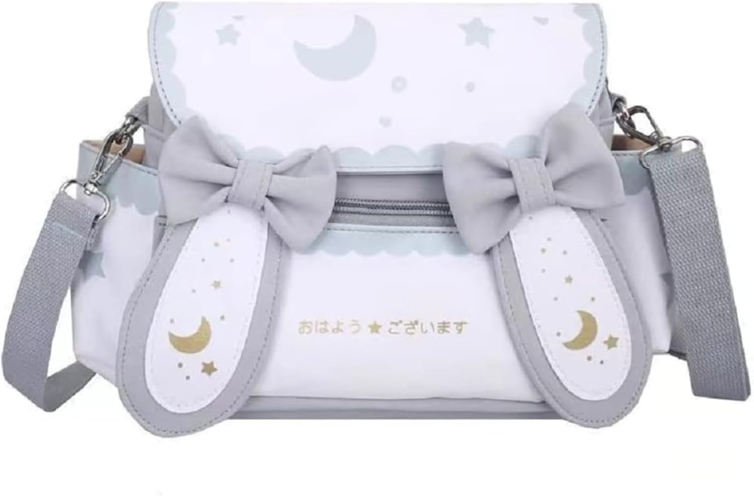 Lolita rabbit ear bag, Kawaii crossbody bag, Japanese aesthetic shoulder bag,