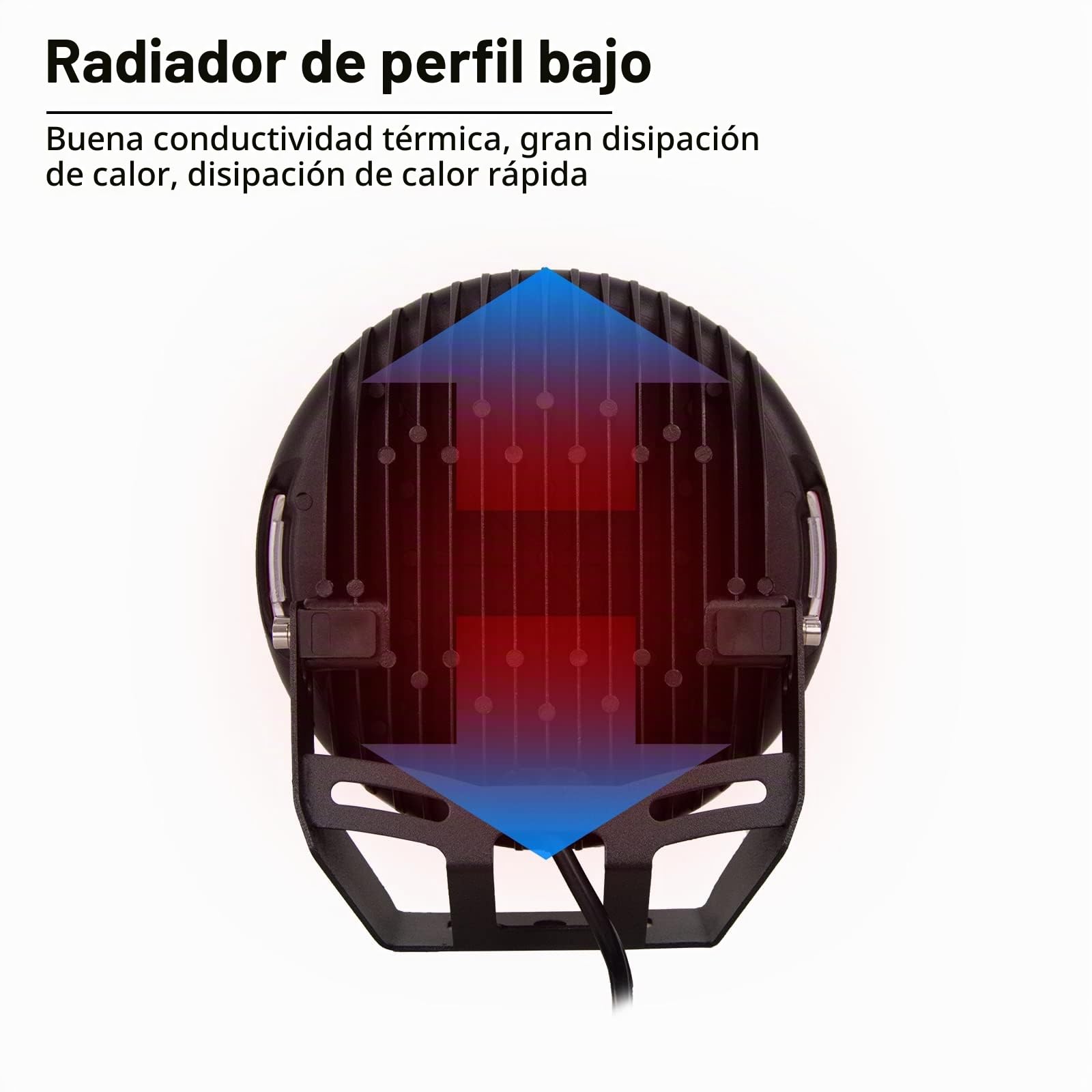Willpower - 2 faros de trabajo LED, 23 cm, 9 pulgadas, 294 W, redondos, 12 V, 24 V, luces antiniebla, foco de largo alcance, impermeable, IP67, para 4 x 4, coche, camión, tractor, SUV, barco, Quad