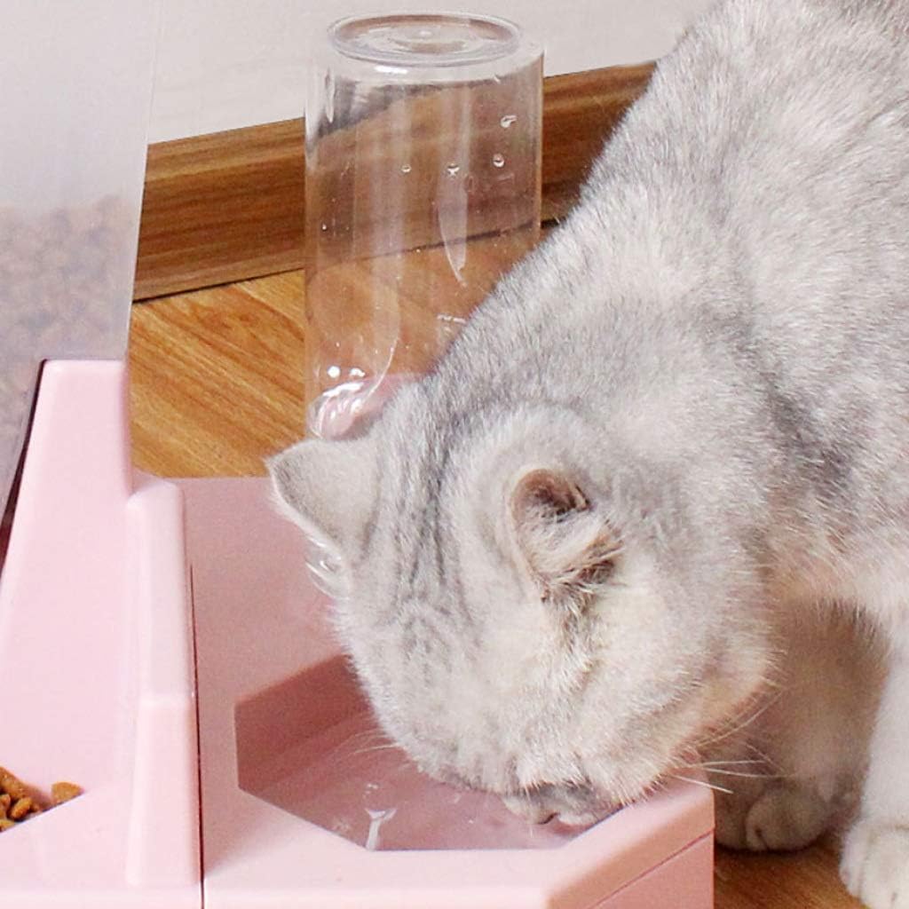 Pet Automatic Feeding and Watering Machine, 500ml Large Capacity Automatic Drinking Fountain