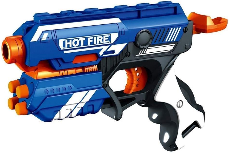 Heckle n Jeckles Blaze Storm Soft Bullet Gun with Foam Bullets & Suction Dart Bullets
