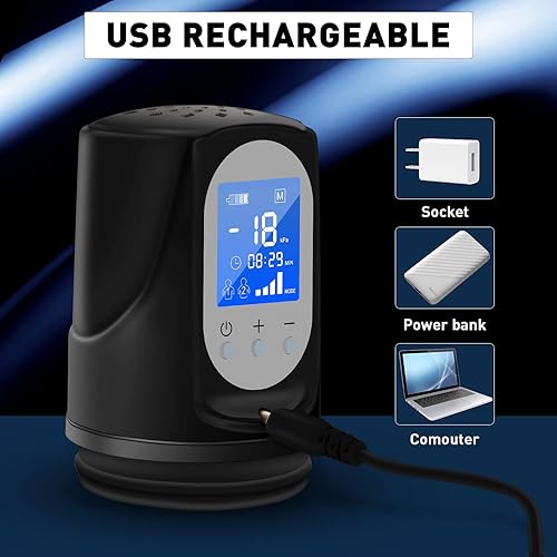 Miniatura 6 de Bomba de pene juguetes sexuales para hombres, bomba de ampliación de pene eléctrica, bomba de vacío para pene para aumentar el pene sexual