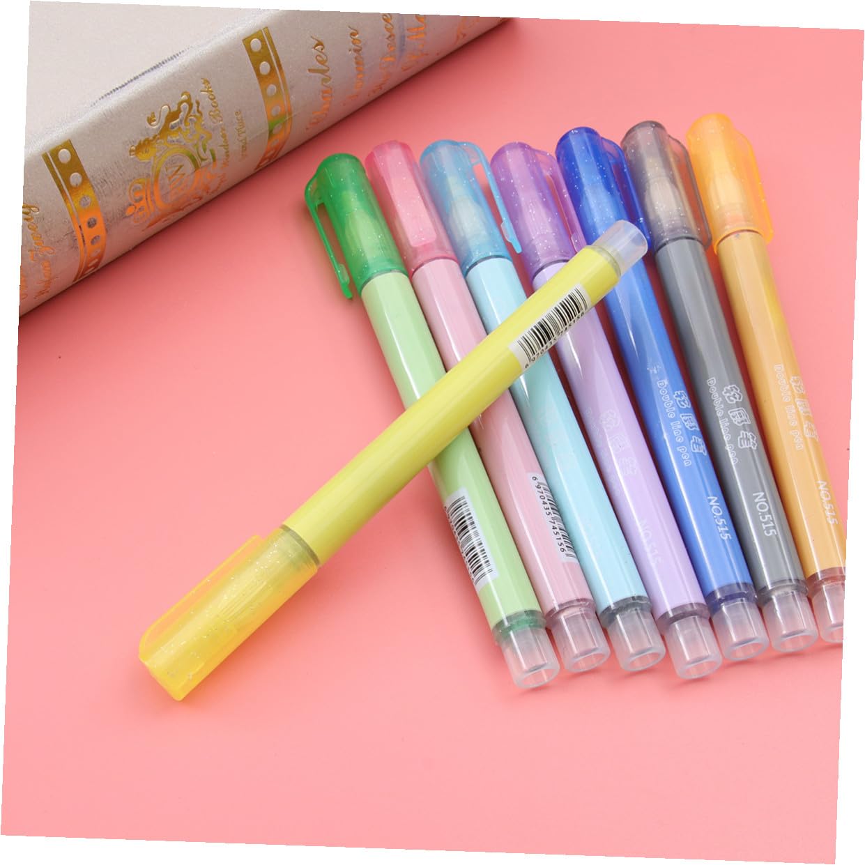 2 Scatole Pennarelli Fluorescenti Contorno Colorati per Disegno e Cancelleria Linee Lisce e Impugnatura Ergonomica per Progetti Scolastici e Artigianato
