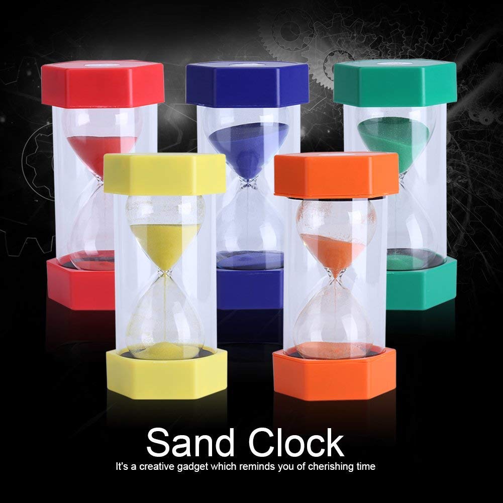 15 Min Personalizzare Clessidra Blu Sabbia Timer Clessidra In Metallo Riutilizza