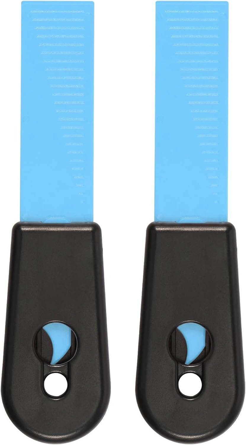 Kitchen Scraper 2 Pcs Self-Sharpening Stainless Steel Scraper for Glass Stove Top & Kitchen(Blue 2PCS)