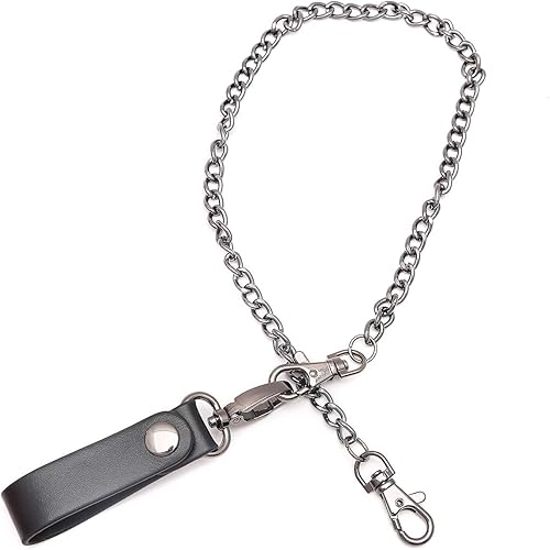 Cartera antirrobo de 25 pulgadas, reloj de bolsillo, llavero para hombres y mujeres por SOS EDC, Negro -